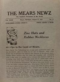 Page 1 of Zinc Hats and Rubber Necklaces are ripe in the Land of Mears .