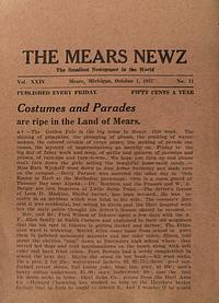 Page 1 of Costumes and Parades are ripe in the Land of Mears .