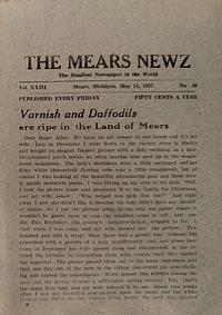 Page 1 of Varnish and Daffodils are ripe in the Land of Mears