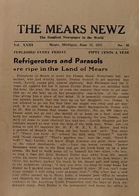 Page 1 of Refrigerators and Parasols are ripe in the Land of Mears