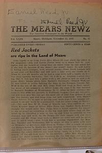 Page 1 of Red Jackets are ripe in the Land of Mears
