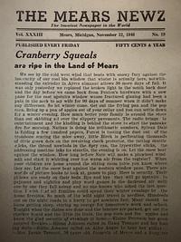 Page 1 of Cranberry Squeals are ripe in the Land of Mears