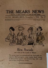 Page 1 of Box Socials are ripe in the Land of Mears